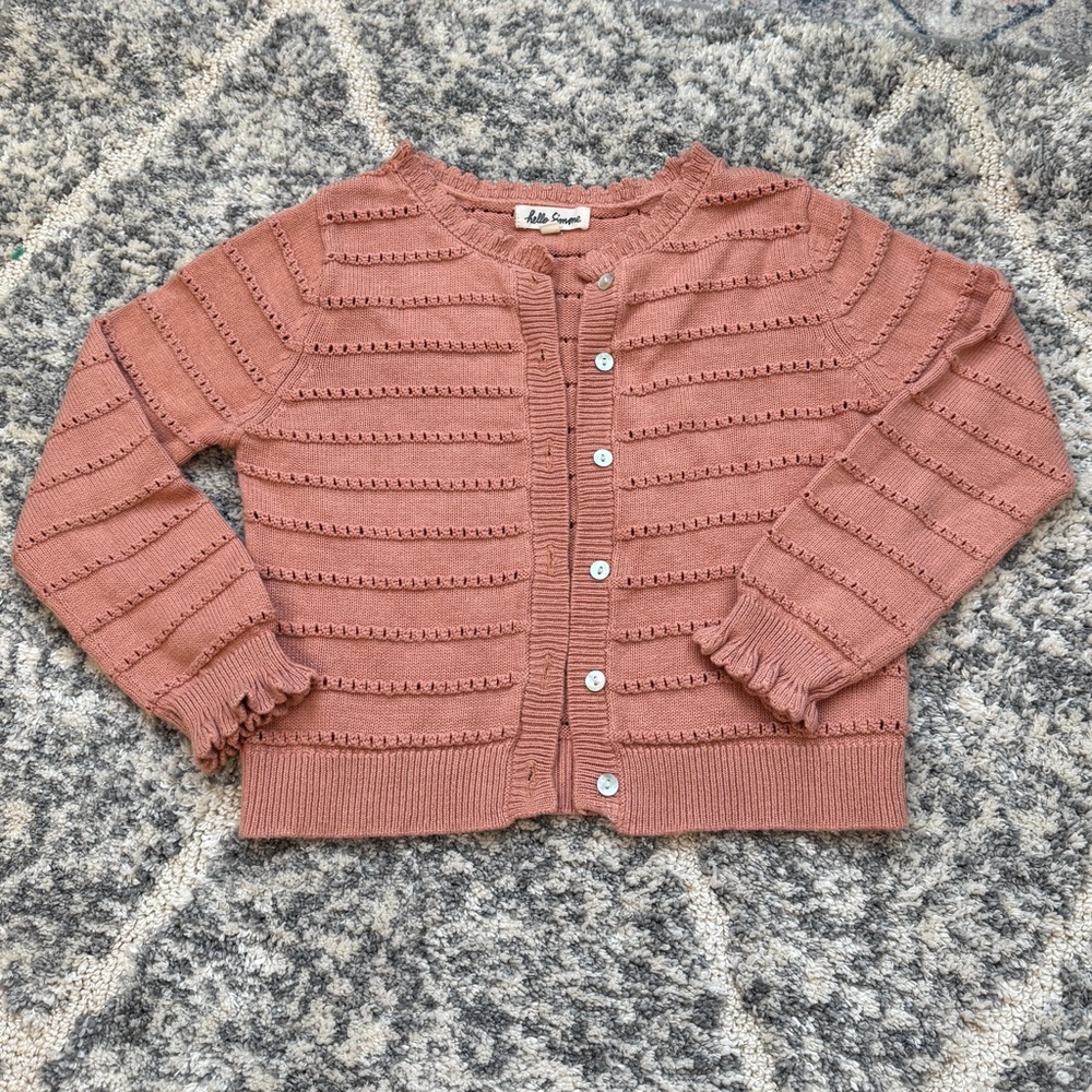 Beautiful French brand ‘Hello Simone’ Girls Cardigan Sz 6